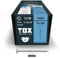 TOX Holzbauschrauben TIMBR TK 8,0 x 180 mm, blau verzinkt mit Tellerkopf, TX40, Schrauben für leichtes Eindrehen und hohe Tragfähigkeit im Holzbau, 50 Stück im Karton, inkl. 1x Bit, 1120804180180