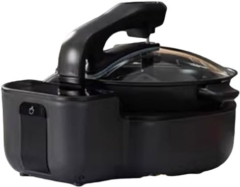 Robot Cucina Multifunzione Pentola Cuocivivande Multifunzione Con Pala Mescolatrice Design Della Maniglia Antiscottatura Su Entrambi I Lati, 220v 43 * 40,5 * 25 Cm(Black)