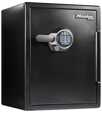 Master Lock Black Steel Fireproof and Waterproof Safe with Digital Keypad, 2.0 cu-ft, STW205GYC