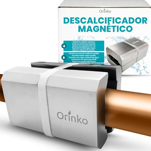 ORINKO Anti Kalk Magnet Wasserenthärter für Wasserleitungen – Magnetischer Kalkfilter ohne Chemie – Ideal für Waschmaschine, Geschirrspüler, Wasserhahn – Nachhaltiger Kalkschutz ohne Entkalkungsanlage