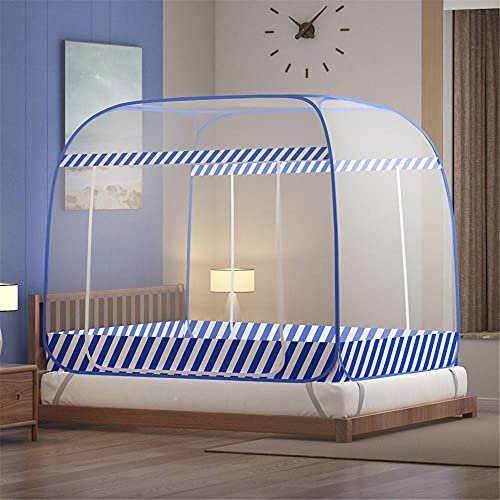 Zanzariera pieghevole portatile per letto a maglia fine protezione dagli insetti 120 x 200 cm leggera zanzariera per viaggio efficace barriera contro gli insetti per dormire