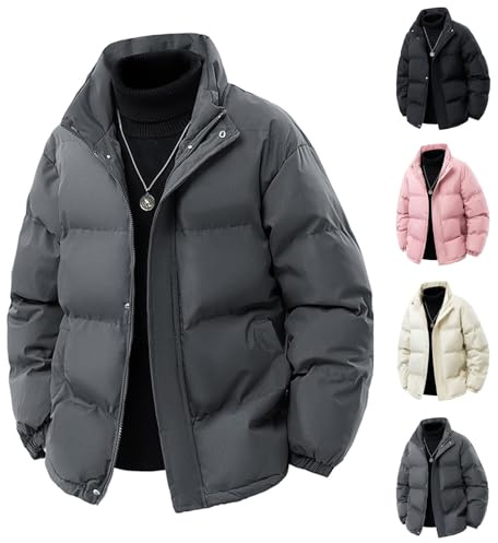 Générique Doudoune Homme Hiver Blouson Matelassée Manteau Hiver Chaud Chaude Manteaux Couleur Unie Coat Randonnée Coupe Vent Regular Fit Veste Respirant Jacket Epais Vetements