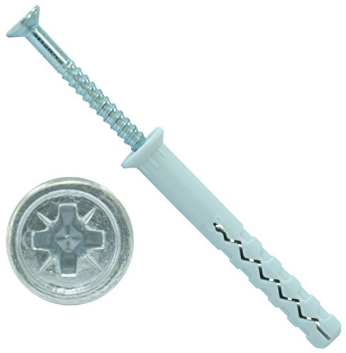 PARCO Tacos de clavos ND 5,0 x 50 mm, cabeza avellanada galvanizada, 200 unidades