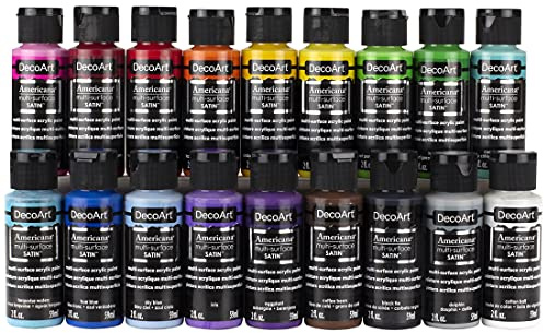 Deco Art Americana Acrylic Multi-Surface Sampler Set 18/Pkg-Fan Favorites