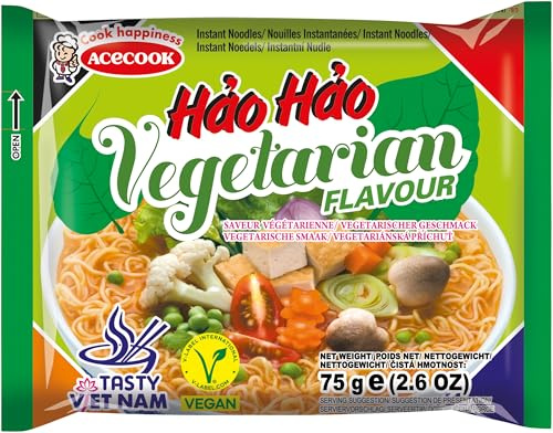 エースコック - HH Instant Nudeln Vegetarisch - Multipack (30 X 75 GR)