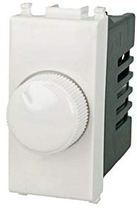 Regolatore Dimmer A Manopola 220V Bianco Compatibile Con Vimar Plana