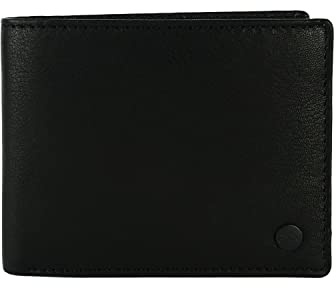 GianMarcoVenturi Portafoglio Uomo In Vera Pelle, Porta Carte Di Credito e Portamonete, Sottile Con Scatola Regalo