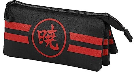 Naruto Sunrise-Trousse Triple ECO, Noir