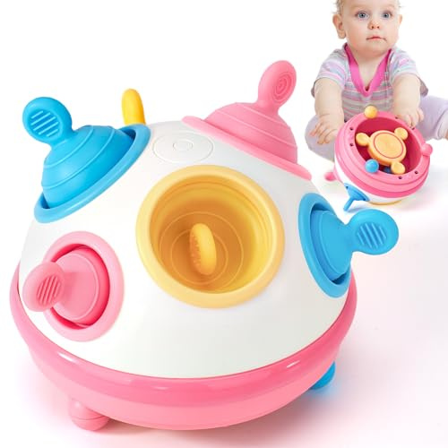 hahaland Juguetes Montessori 1 años - Fidget Juguetes Sensorial con Actividades Interactivo, Juguete Educativo Regalo Bebe 1 año 2 3 años