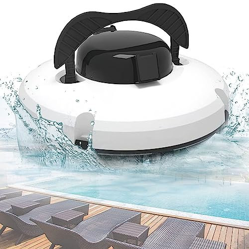 Hydravex Cordless Robotic Pool Cleaner for In Ground Pools, Automatic Pool Vacuum 120mins Runtime, Pool Vacuum Robot with Upgraded Motor, Wall Climbing, Intelligent Route Planning