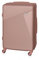 BETLEWSKI - Großer Koffer Hartschale - Reisekoffer mit 4 Rollen - Leicht Hartschalenkoffer ABS Rollkoffer mit Schloss - Modell Jupiter (Roségold, M)