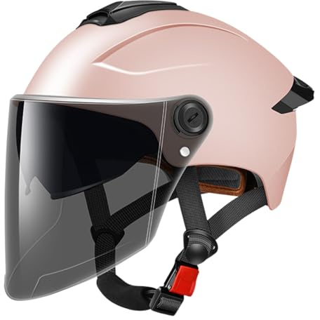 AOOPOO Casque de Protection Unisexe avec Visière et Lunettes pour Trottinette Électrique, Vélo, Skateboard - Adulte Homme Femme