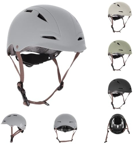 Kikka boo Casco de protección Infantil (46-56 cm, con 9 Grandes Aberturas, Correas Ajustables, Color: Gris)