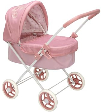 ARIAS-Coche de Paseo con Capota de la colección Elegance. Plegable y con capazo extraíble. La Altura del Manillar es de 57 cm. Medidas: 35X61X60 cm. Juguete Niños +3 años (ARI40923)