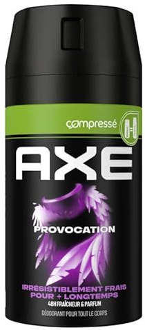AXE - Deodorante da uomo Spray compresso - Provocazione - freschezza 48 ore - profumo di cocco e pepe nero - 100 ml
