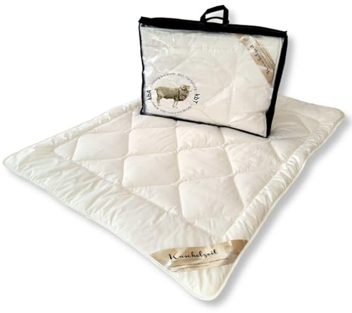 Meivita Bio Merino Schafschurwolle Kinder Sommerdecke Bezug aus KBA und Füllung aus kbT in 100x135 cm