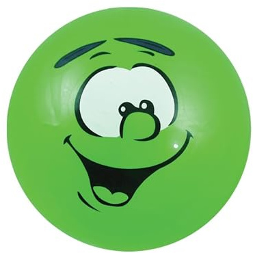 HENBRANDT Smelly Fruity Bouncy Balls 25cm Fruit Scent Large Bouncy Ball Smile Kids Ball Stress Bouncy Balls for Boys and Girls (Green)