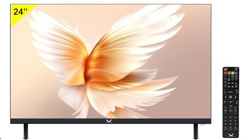 Majestic TV 224FL V1 - Televisore Frameless LED HD READY 24, DVB-T/T2 e DVB-S/S2, Telecomando, USB, HDMI, VGA, ingresso CAM CI+, Nero