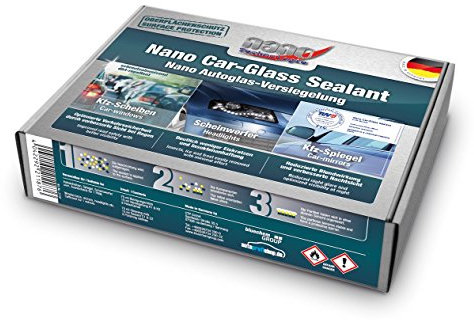 PROTEC 21187 Nano Autoglas Versiegelung Scheibenversiegelung + Handschuhe 105ml