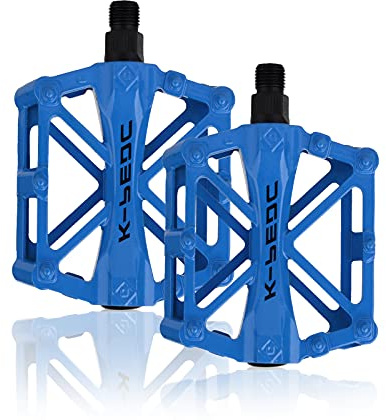 Alluminium Pédales de Vélo 9/16 Pouces (Bleu - P52)