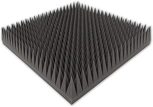 Mousse pyramidale auto-adhésive type 50 x 50 x 10 cm Tapis d'isolation acoustique pour une isolation acoustique efficace