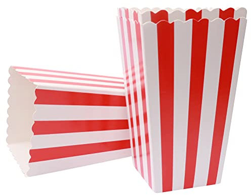 50 Stück Popcorn Tüten, Popcorn Boxen Süßigkeiten Tüten Candy Tüten Partytüten Set für Party,Familienfeier,Kino,Ostern,Geburtstagsfeier