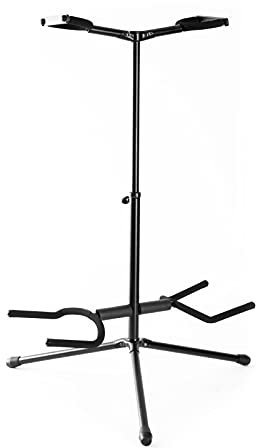 MUSIC STORE, Dual Lockable Universal Gitarrenständer, Ständer für 2 E-/Westerngitarren