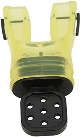 VGEBY Silikon-Mundstück, Komfortables Tauchschnorchel-Mundstück Thermoplastisches Mundstück Tauchschnorchel-Zweite Stufe Atemregler-Mundstück(Süßigkeiten gelb) Tauchen