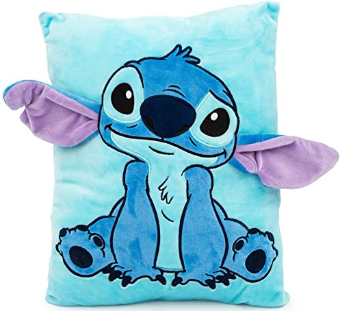 Jay Franco Disney Lilo & Stitch 3D Snuggle Pillow - Super Soft – Measures 15 Inches (Official Disney Product)