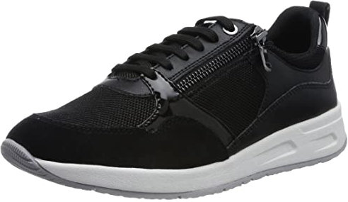Geox D Bulmya, Zapatillas Mujer, Negro, 39 EU