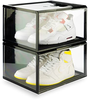 Crep Protect Schuh-Aufbewahrungsbox – Ultimative Turnschuhe-Aufbewahrungskisten 2.0, Schuh-Organizer, stapelbare Schuhe (2 Kisten pro Packung)