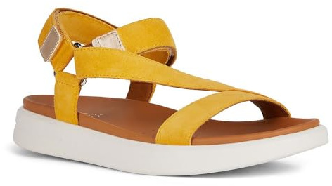 Geox Dam D XAND 2S B sportsandal, gul/LT guld, 35 EU, Gult ljus guld, 35 EU