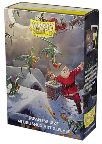 Arcane Tinmen ApS ART12621 Dragon Shield: Japanese Brushed Art Sleeves Christmas 2023 (60), mehrfarbig