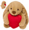 XNAUVOI 30 cm Hase Kuscheltier mit Herz Rot, Kaninchen Plüschtier, Plüschkaninchen, Plüschkinderspielzeug, Valentinstag, Weihnachten, Geburtstag Geschenk