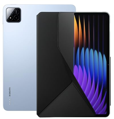 Xiaomi Pad 7 Pro, 11,2 surfplatta, 8 256G + officiellt fodral - 8850 mAh batteri, 67W hyperladdare, hyperAI - blå