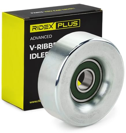 RIDEX PLUS 312D0003P Polea inversión/guía correa poli V Compatible con HONDA CIVIC VIII Hatchback FN, FK