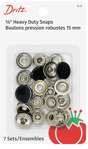 Dritz Heavy Duty Snaps 5/8 Black