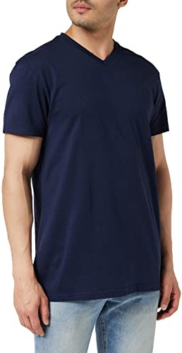 Lower East T-shirt avec col en V, Hommes, Blanc/Noir/Gris/Bleu/Vert (lot de 5), XL