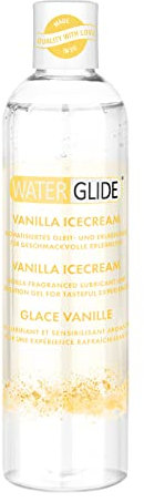 Waterglide Gleitgel Vanille-Aroma | Wasserbasiertes Gleitgel für länger anhaltenden Spaß | Vegan | Geeignet für Sexspielzeug und Kondome | 300 ml Flasche