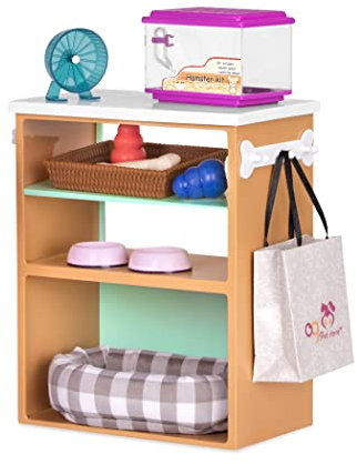 Our Generation – 46 cm Puppenzubehör – Registrierkasse – Aufbewahrungstheke – Rollenspiel – Spielzeug für Kinder ab 3 Jahren – Tierhandlung