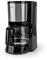 Nedis - Kaffeemaschine - Glaskanne - Abnehmbaren Filterhalter - Warmhaltefunktion - Mit Nylonfilter - Abschaltautomatik - Anti-Tropf-Funktion - 12 Tassen auf Einmal - 1,5 L - Schwarz/Silber