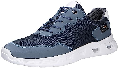 Waldläufer H-Olaf Herren Sneaker Halbschuhe Schnürschuhe blau Denim Marine Snow