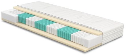 Meisterschlaf Matratze 100x220 cm - SERA H5 - Tencel - Orthopädische 7-Zonen - Höhe 22 cm - Ideal für Allergiker & Schwitzer - Tonnentaschen - Taschenfederkernmatratze 100x220