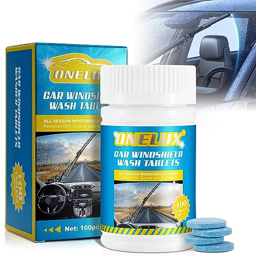 Compresse Di Liquido Lavavetro Per Auto 100 Pz, Compresse Di Lavaggio Per Auto, Solido Concentrato Per Lavaggio Auto, Compresse Lavacristalli, Adatto A Tutti I Vetri, 1 Pezzo Produce 1 Gallone