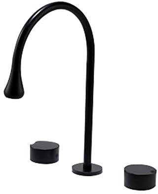 SJFJJKD Built-in Washbasin All-Copper Hot and Cold Wash Basin Water Drop European Basin, Black Friendship Years