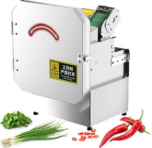 Tritatutto elettrico commerciale, ad alta velocità, capacità 300 kg/h, ideale per tritare peperoni, cipolle, erbe aromatiche e altro ancora in cucine professionali