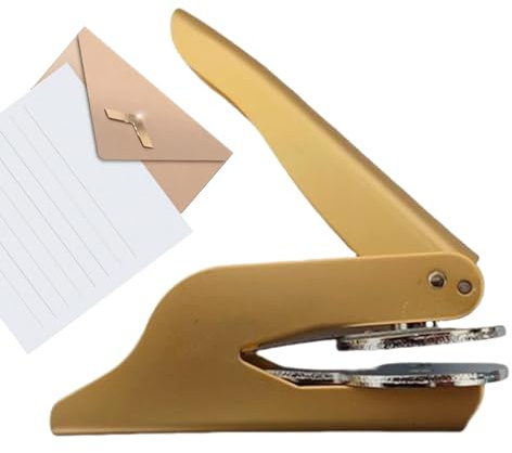Sello Grabador - Sello Para Cuadernos - Máquina De Grabado Manual Para Papel Invitaciones De Boda Sobres