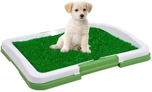 Buystarget Pet Puppy Mat Potty Training Pad Indoor Outdoor Dog Toilet Trainer Plastic Tray Artificial Grass Ultra Absorbent Doggy Pee Pad Odour-Free Easy Clean Puppies Small to Medium Sized Dogs