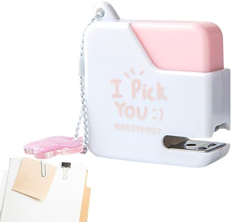 Tiny Stapler - Abs School Stapler with Staple, Compact Mini Office Stationery Tool Set Durable Build Smooth Operations | Portable Stapling Kit for Students Classroom Desk Office and Home Organization