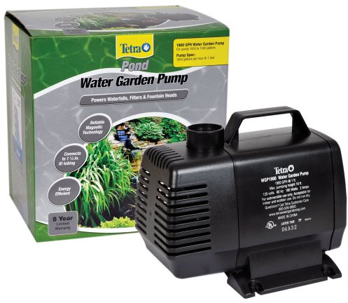 TetraPond Water Garden Pump, Powers Waterfalls/Filters/Fountain Heads